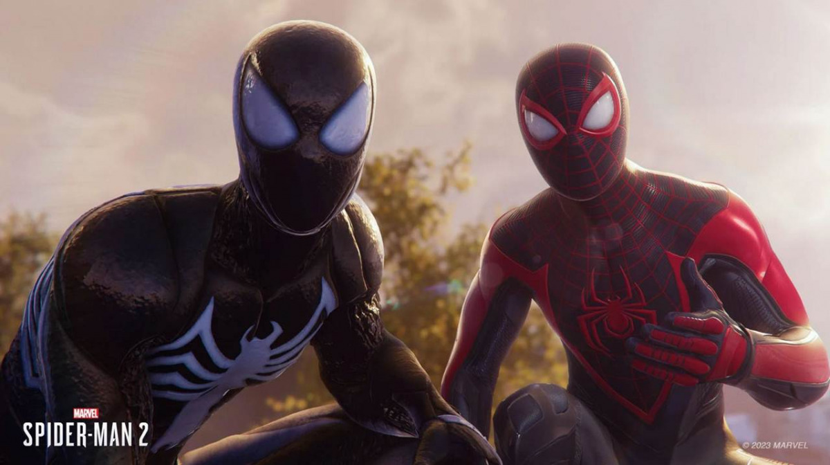 I due Spider-Man protagonisti del sequel: Peter e Miles.