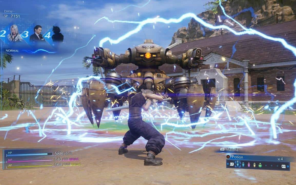 Combattimento contro uno dei boss del gioco