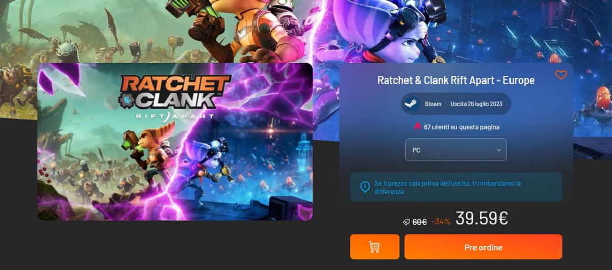 Schermata dell'offerta di Istant Gaming