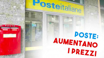 Aumentano i prezzi alle poste