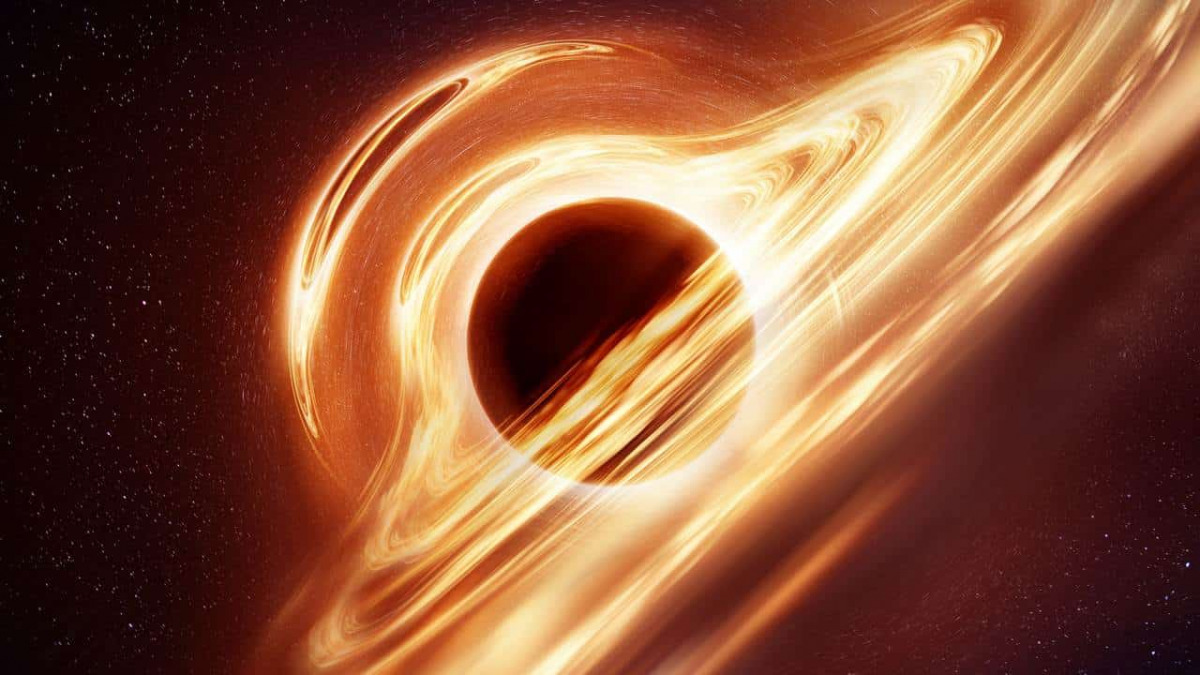Rappresentazione digitale di un buco nero
