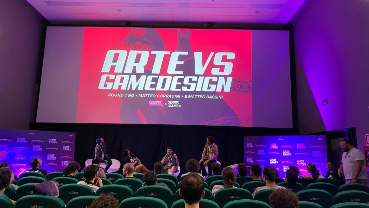 Panel Arte VS Game Design al Giffoni Good Games 2023.