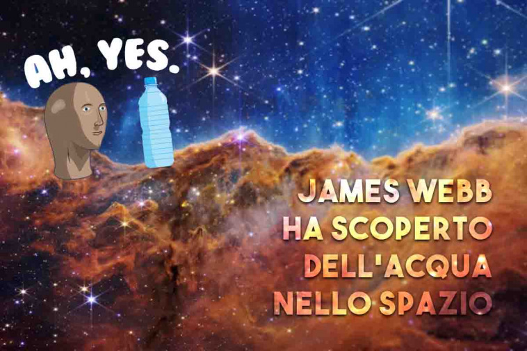james webb ha scoperto dell'acqua nello spazio