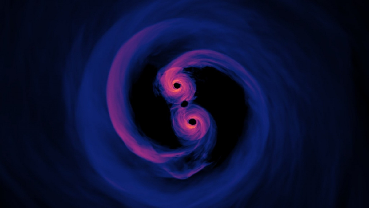 Il buco nero secondo una simulazione della NASA
