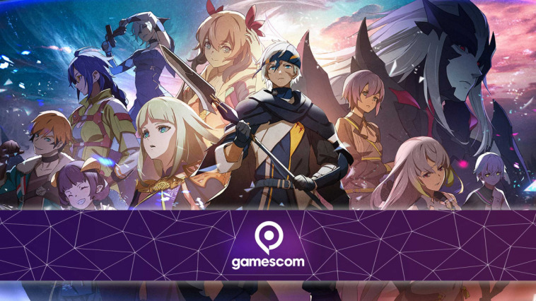 blue protocol copertina personaggi anime e logo gamescom 2023