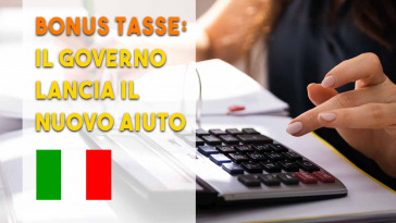 bonus tasse da parte del governo
