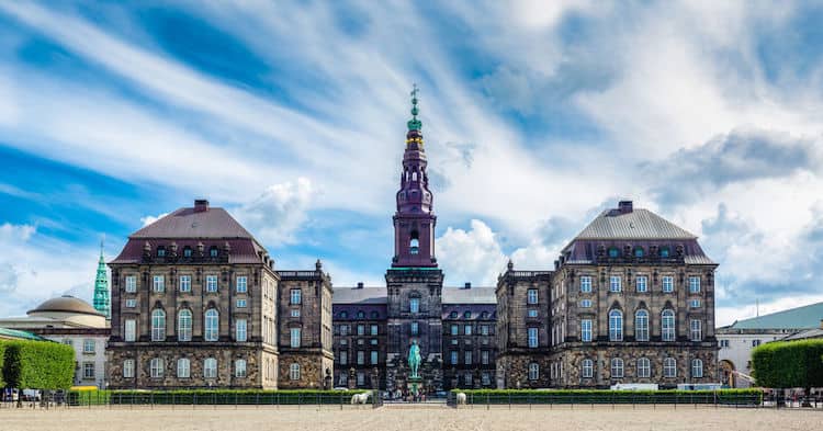 Christiansborg, la sede del parlamento danese.