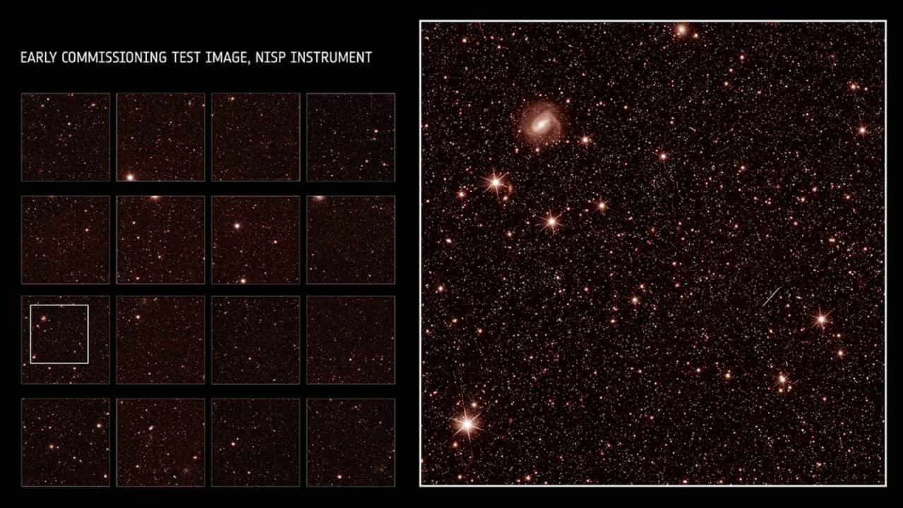 Il telescopio Euclid, per creare questa immagine, ha raccolto la luce per solamente per 100 secondi. Quando raggiungerà le  performance previste, si prevede che raccoglierà luce per circa cinque volte di più, svelando molte altre galassie lontane.