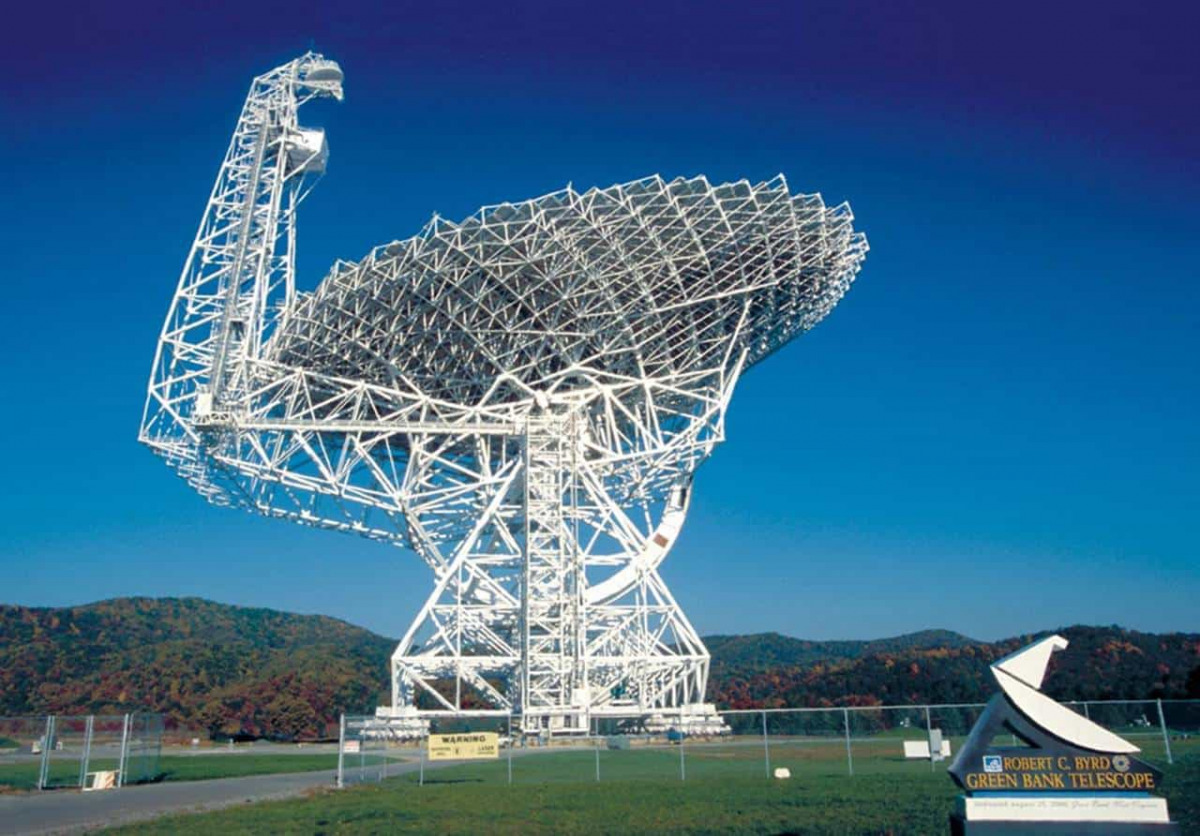 Il Green Bank Telescope in West Virginia