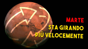 marte sta compiendo rotazioni sempre più veloci