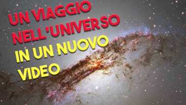 una nuova galassia in viaggio attraverso un video