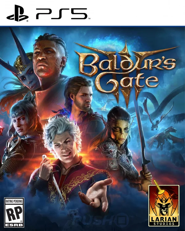 Box art della versione PS5 di Baldur's Gate 3