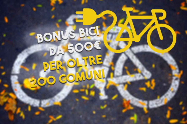 bonus bici per oltre 200 comuni