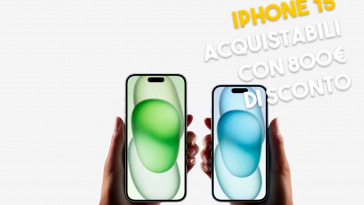 iphone 15 con 800 euro di sconto