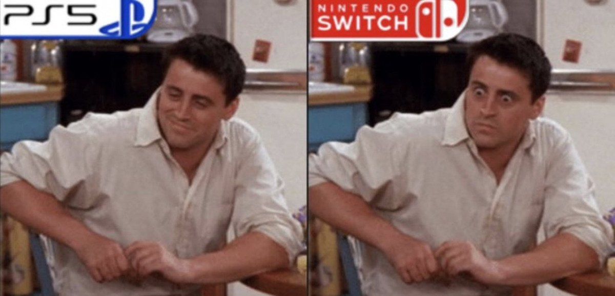 Meme con Joy di Friends riguardo lo scandalo di MK1 per Switch