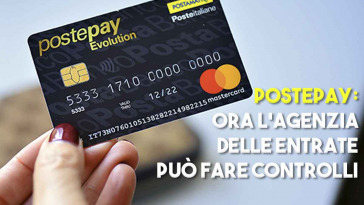 Agenzia delle entrate può fare controlli sulle postepay