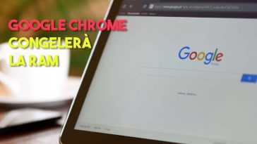 google chrome congelerà la ram