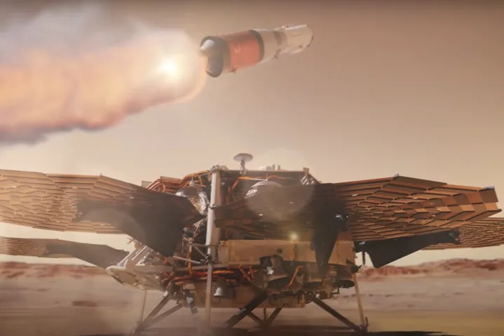 Render NASA del decollo da Marte