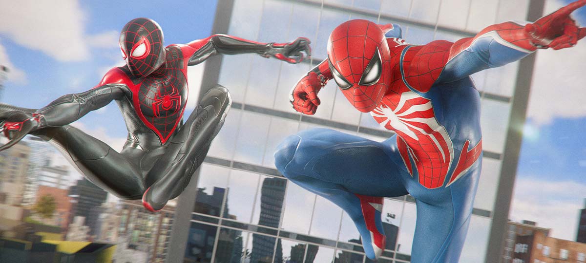 Miles e Peter su Marvel's Spider-Man 2