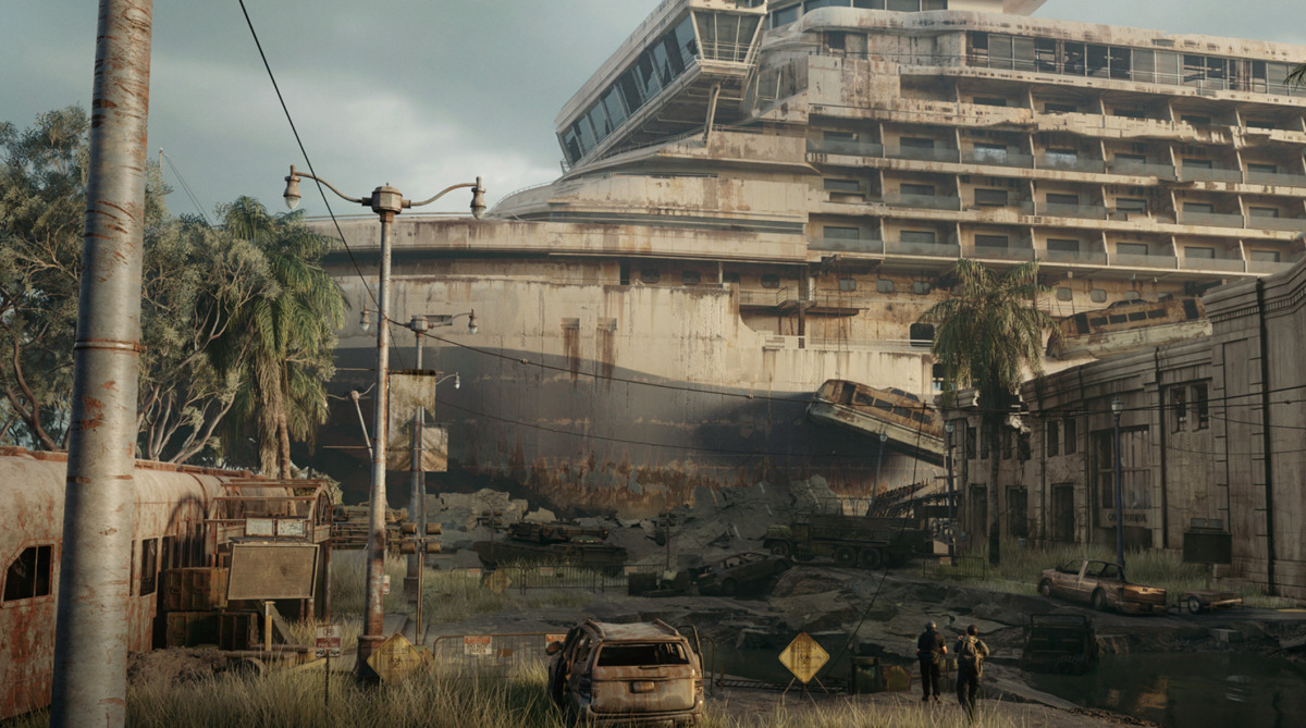Un concept art del gioco multiplayer basato su The Last of Us