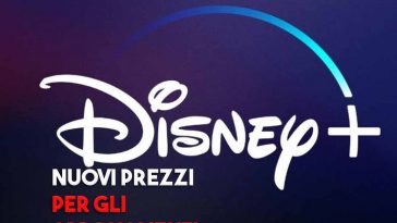 nuovi prezzi per gli abbonamenti disney plus
