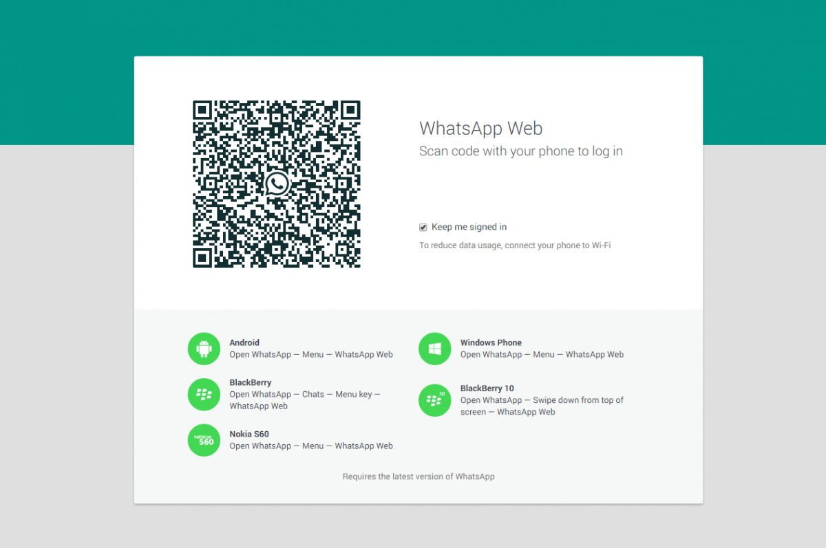 Usare WhatsApp via browser è molto semplice e mantenendo il login attivo non dovremo mai ricorrere allo smartphone!