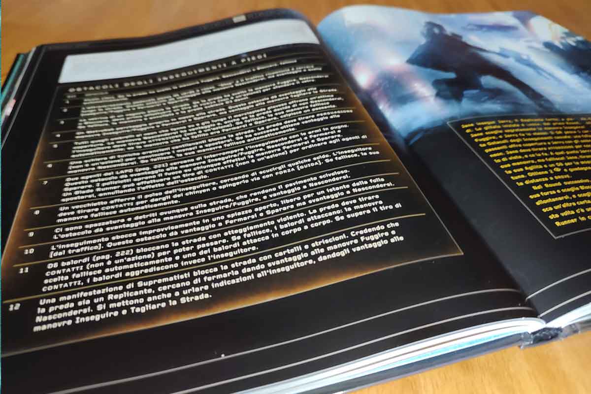 Foto del manuale di Blade Runner