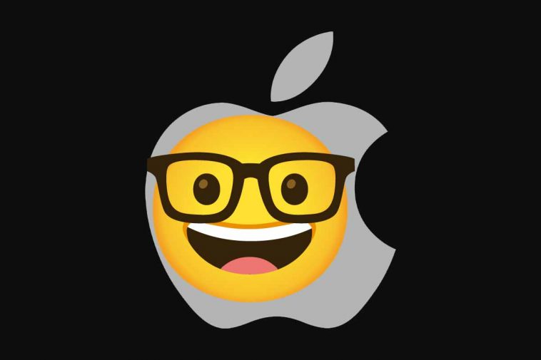 faccia da nerd apple