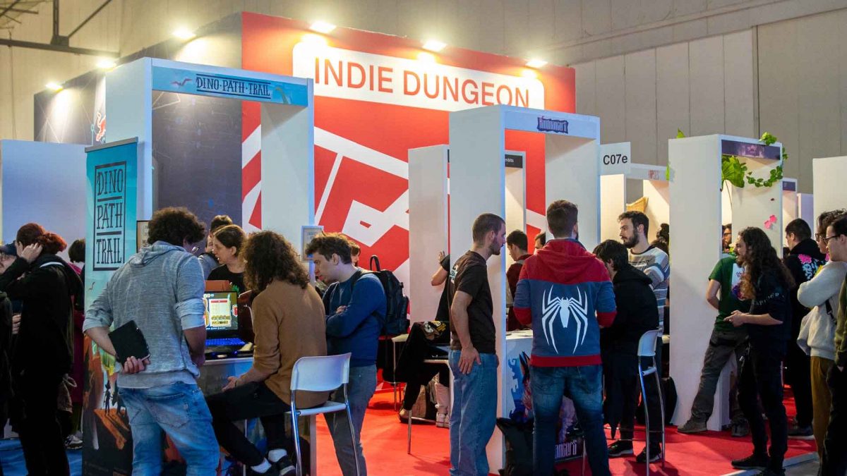Foto dell'Indie Dungeon alla Milan Games Week