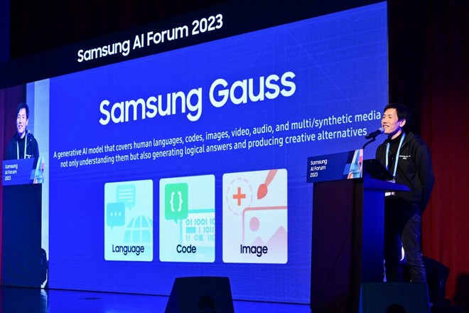 Presentazione di Gauss al Samsung AI Forum 2023