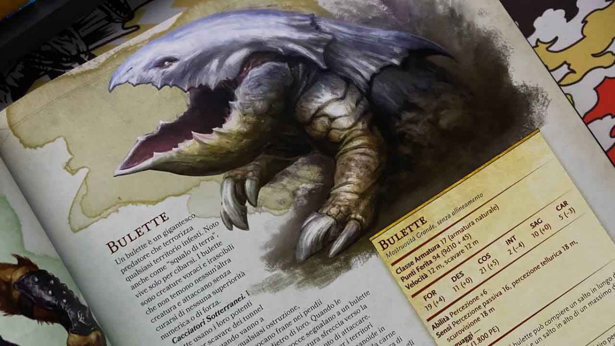 Pagina del Bulette nel Manuale dei Mostri di Dungeons & Dragons