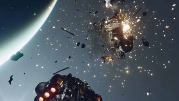 una nave che esplode in starfield