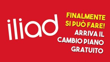 Cambio piano gratuito iliad