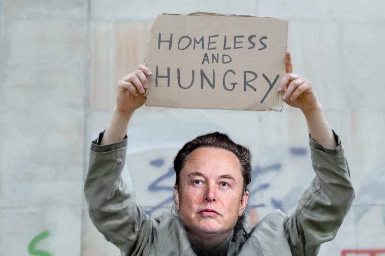 Elon musk diventa povero