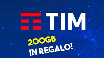 TIM 200 giga in regalo