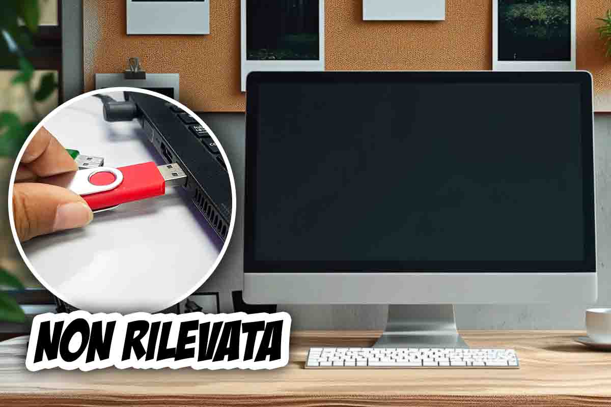 Chiavetta non rilevata dal pc come agire