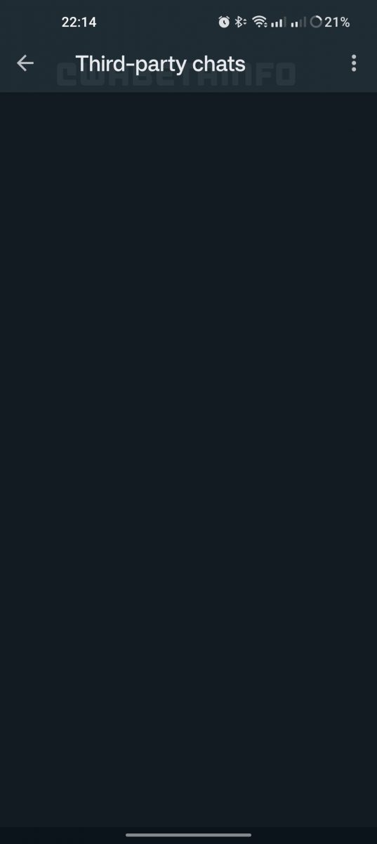 Layout provvisorio della nuova funzione di WhatsApp