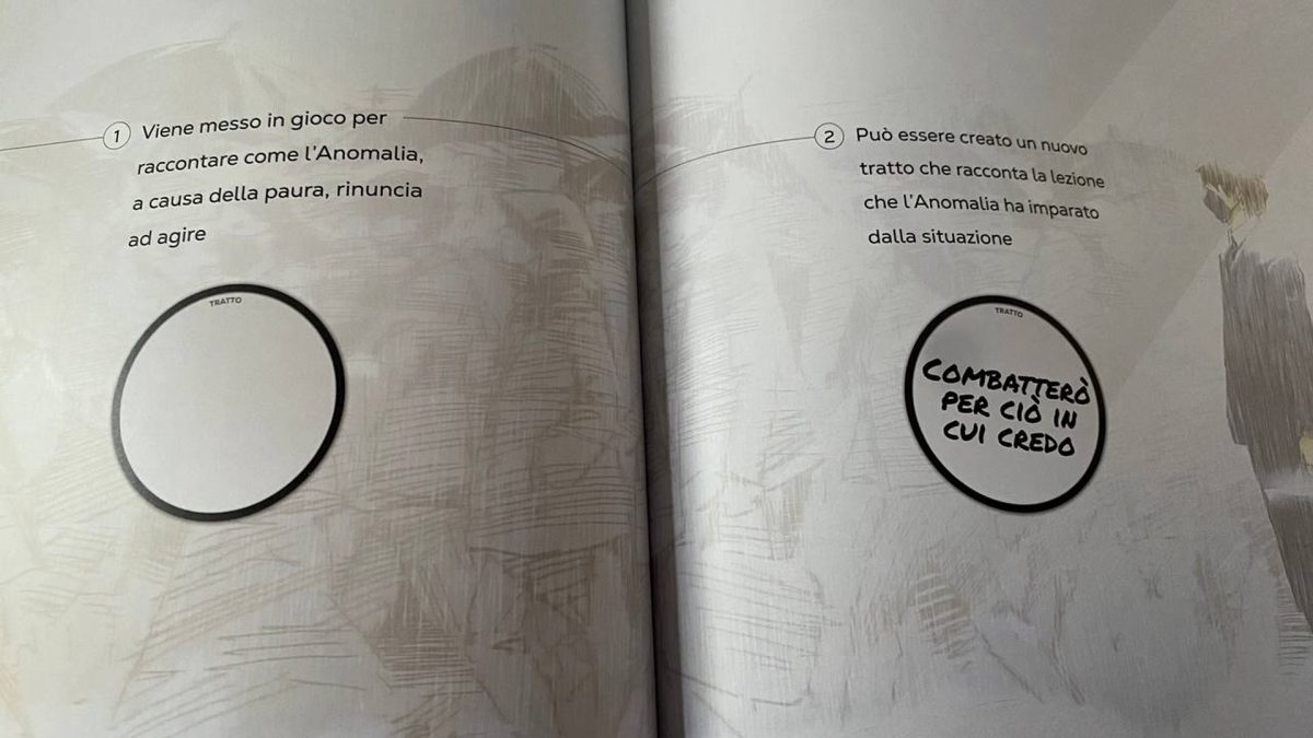 Interno del manuale di PRISM che spiega il funzionamento della Paura