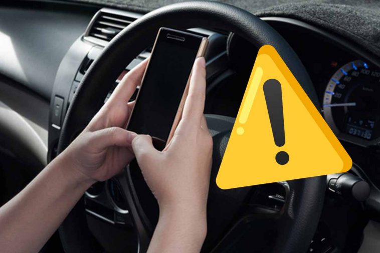 telefono alla guida attenzione