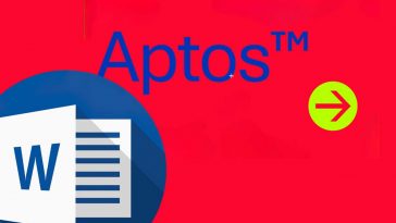 word cambia font ecco aptos