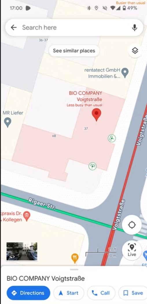  Google Maps vi indica gli ingressi di un edificio