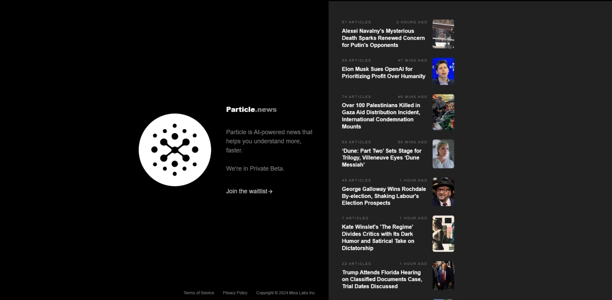 particle ai homepage