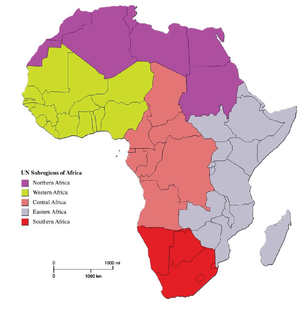 La suddivisione regionale dell'Africa operata dalle Nazioni Unite è stata adottata anche da questo report per stilare dati statistici sull'industria dei videogiochi