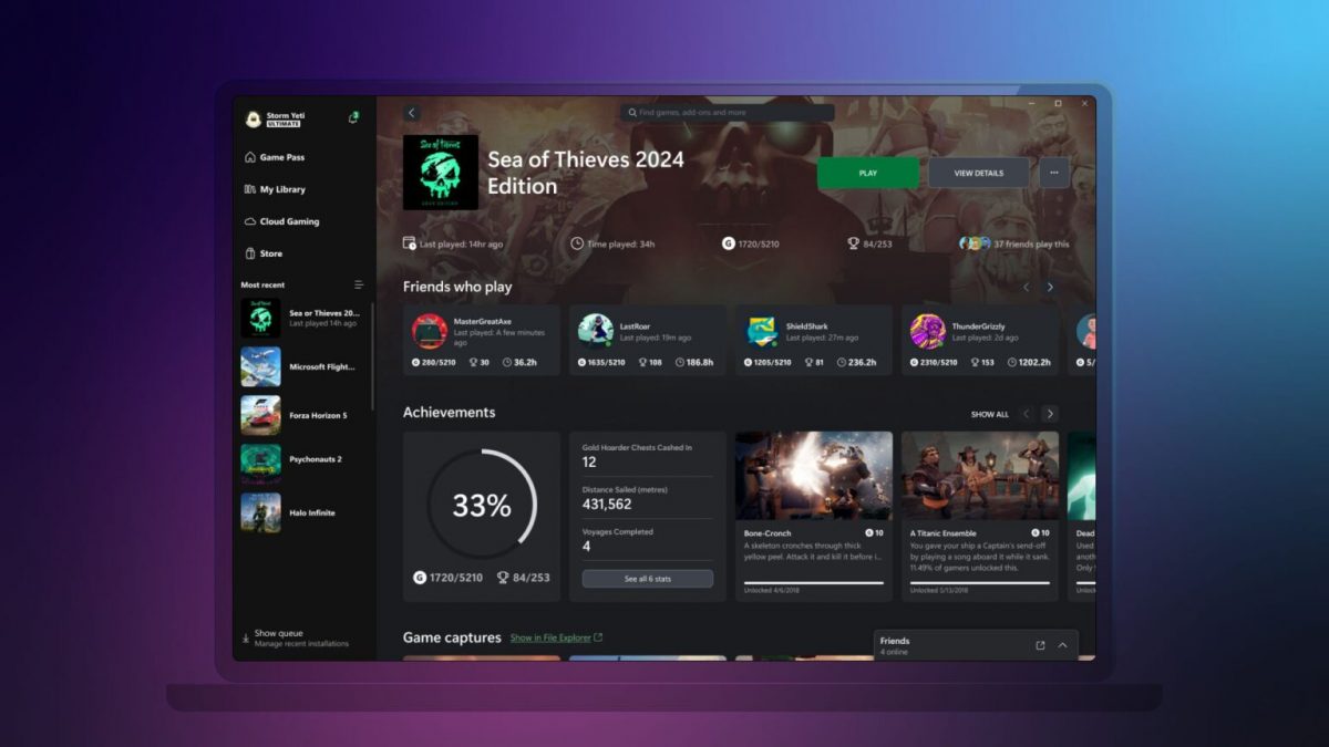 Il nuovo hub dell'app Xbox