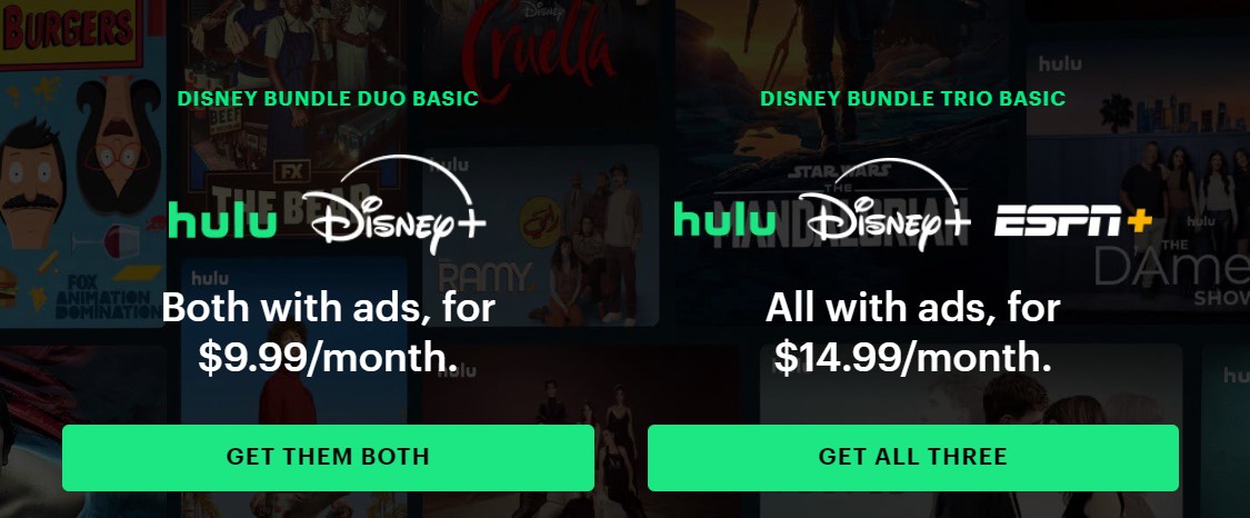 Le nuove offerte integrate di Hulu, Disney+ e ESPN+ per il mercato USA