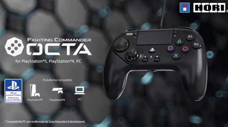 Un joestick per ps5 con tutte le sue scritte