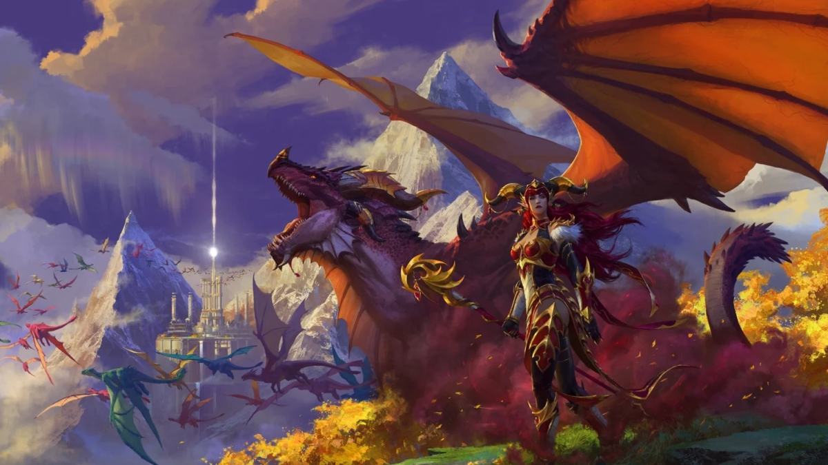 World Of Warcraft Dragonflight artwork