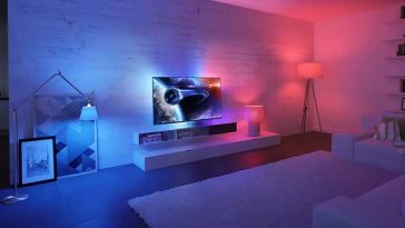 Televisore philips ambilitgh in funzione