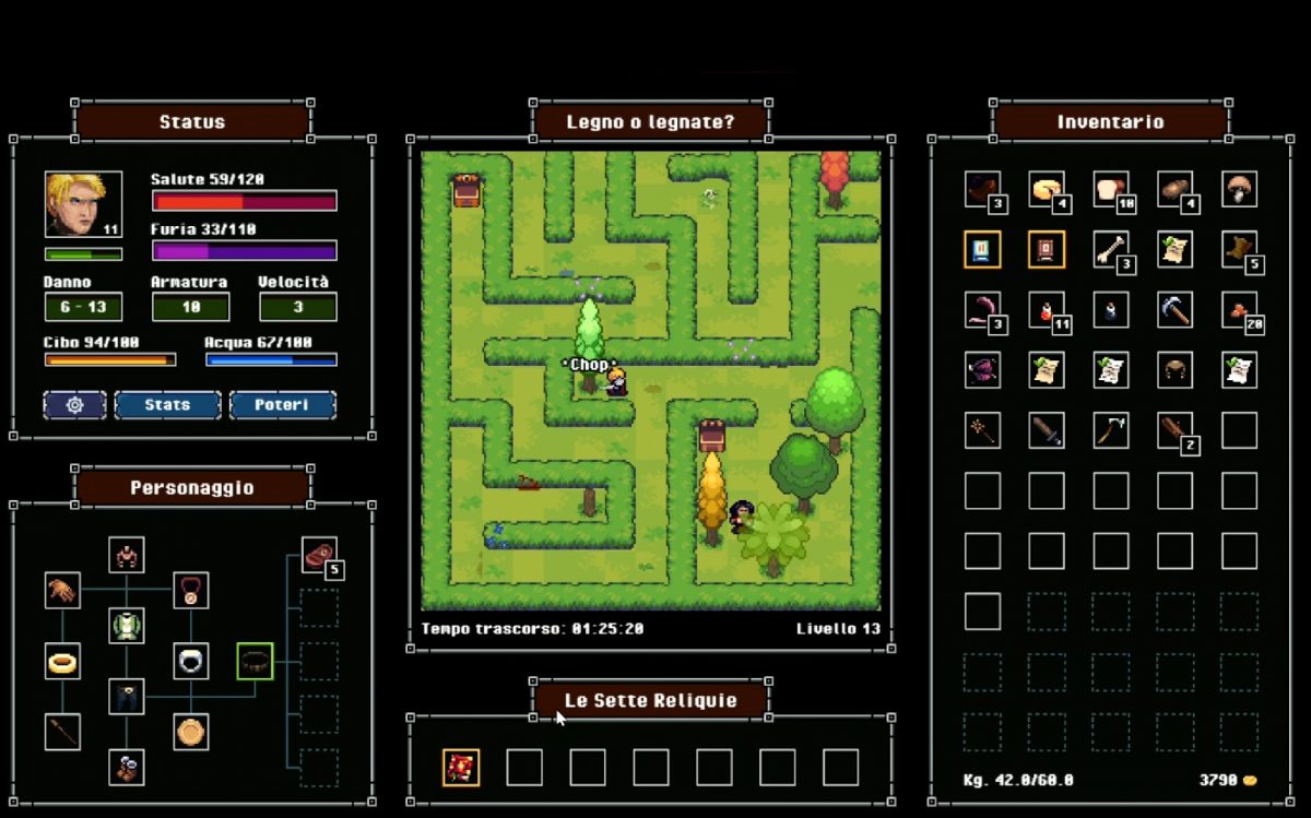 The Crazy Hyper-Dungeon Chronicles, taglialegna