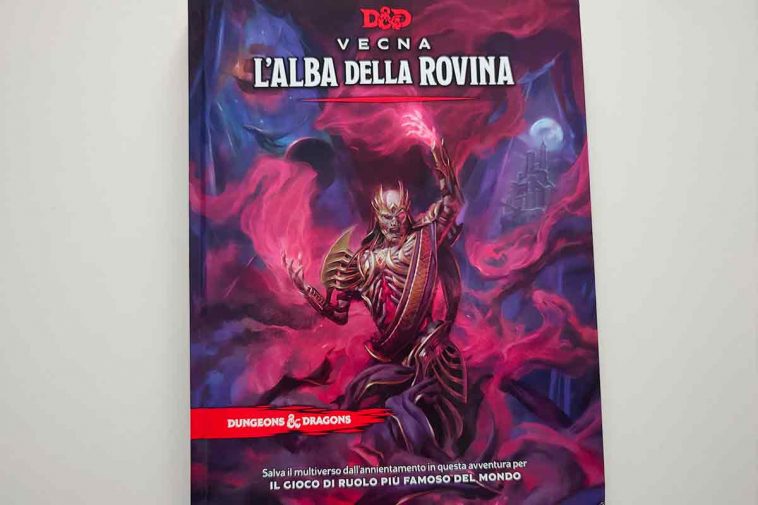 La copertina del manuale che vede Vecna intento a completare il suo rituale